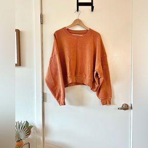 Aerie New Love Corded Cropped Crew Sweatshirt *PART OF A SET*